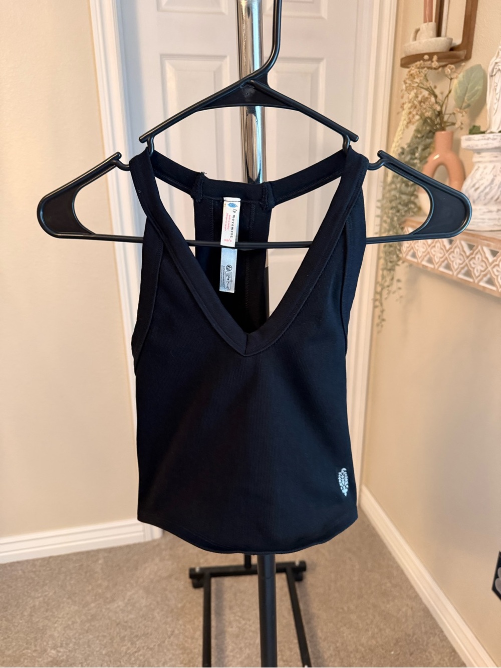 Free People All Clear V-Neck Cami - Black